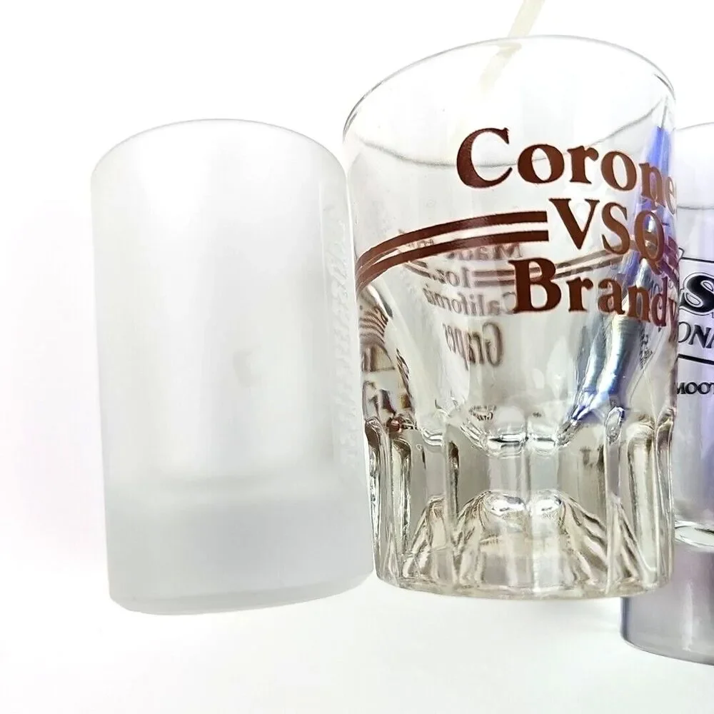 Lot of 11 Collectible Shot Glasses Smirnoff Bushmills Sauza Hornitos Brickyard